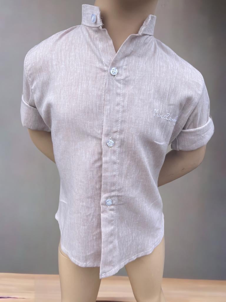 Camicia in Lino Collo Coreana - Mstore016